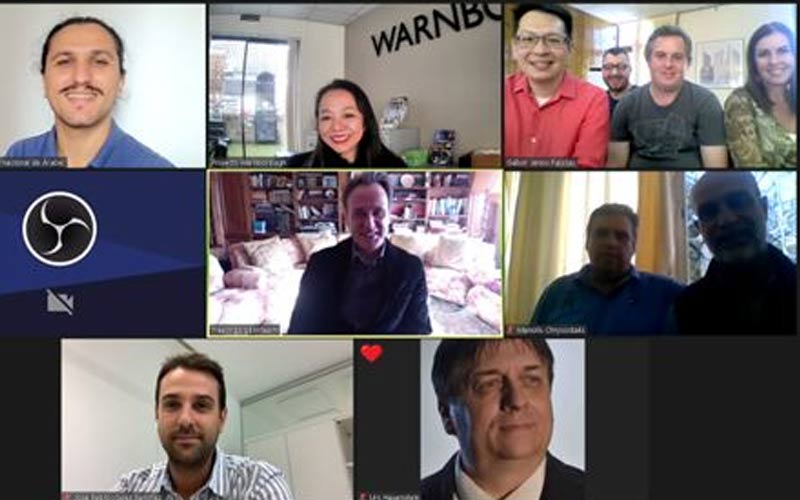 Project members joined both in person and online